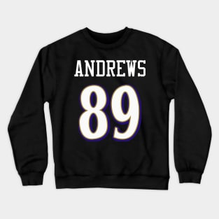 Baltimore Ravens Andrews 89 American Football Crewneck Sweatshirt